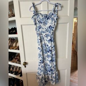 Blue & White Dress Small
